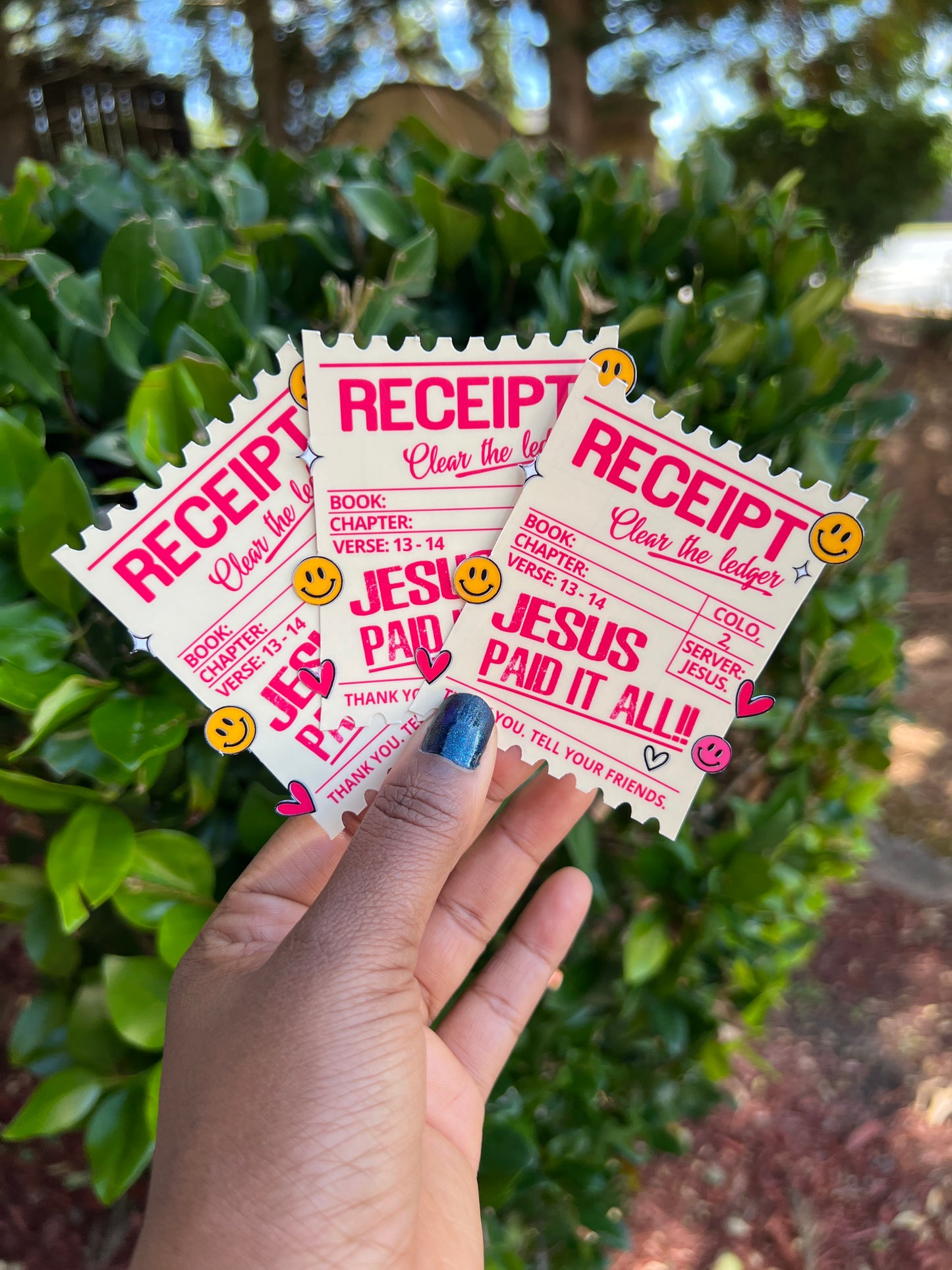 Jesus Paid It All Receipt Sticker