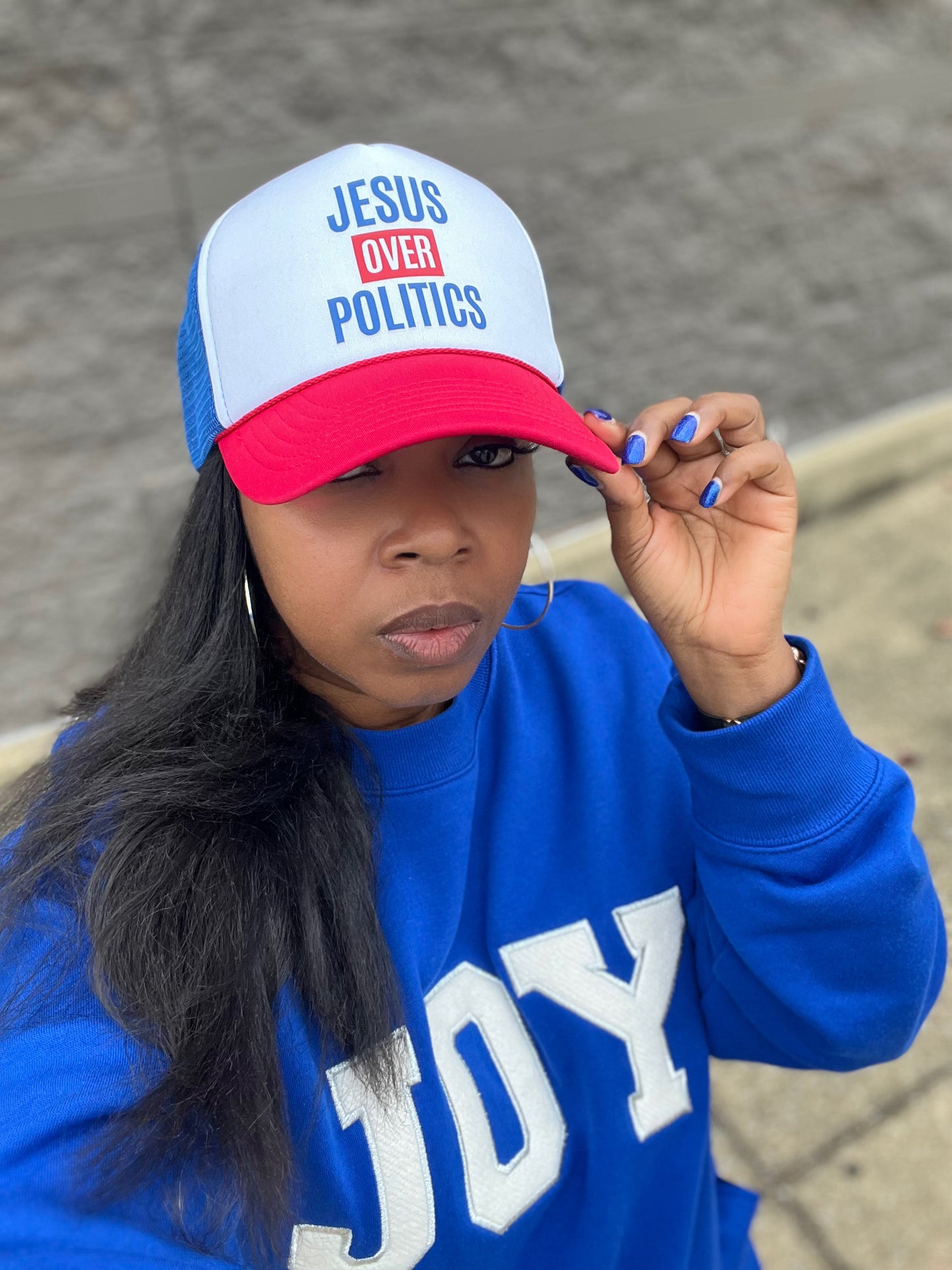 Jesus Over Politics Trucker Hat