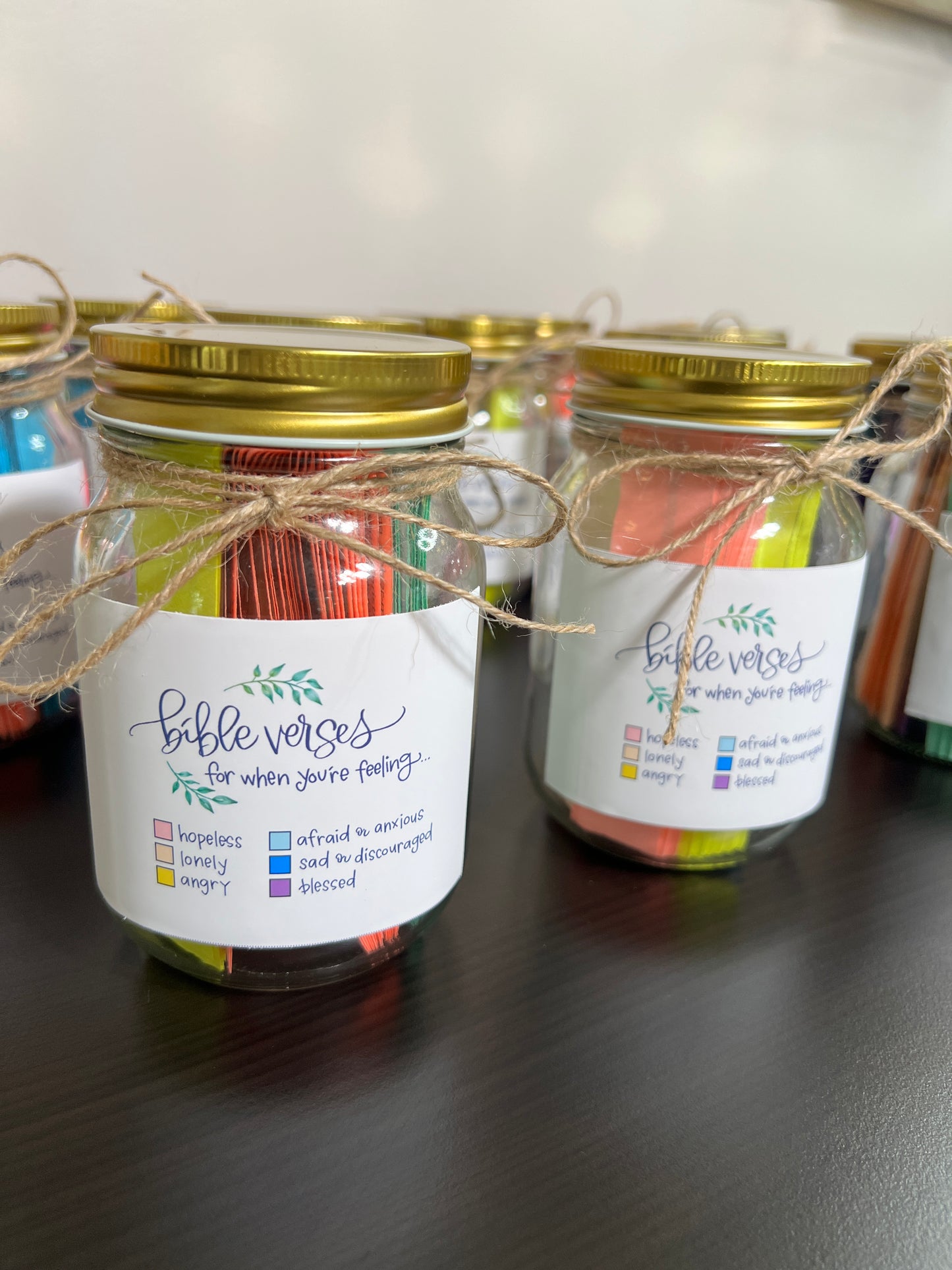 Color Coded Bible Verse Jar