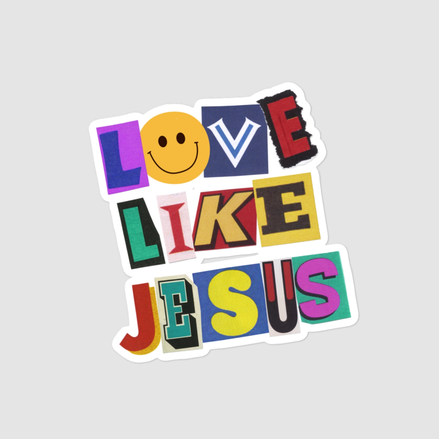 Love Like Jesus Kiss-Cut Sticker