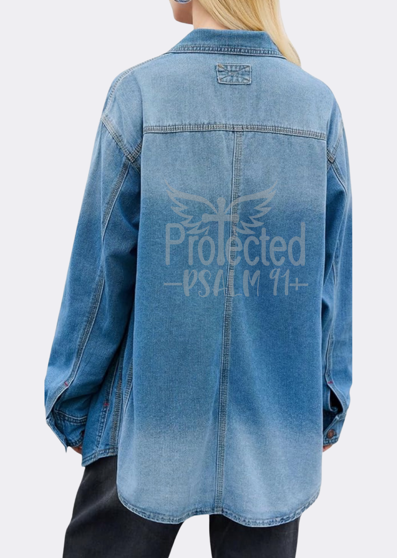 Protected Denim Shacket