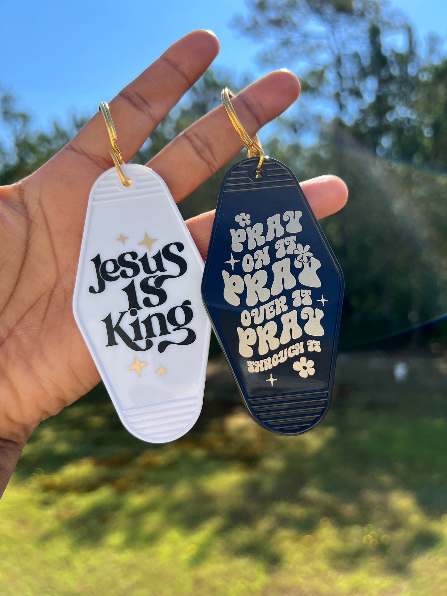 Jesus Is King Motel Keychain