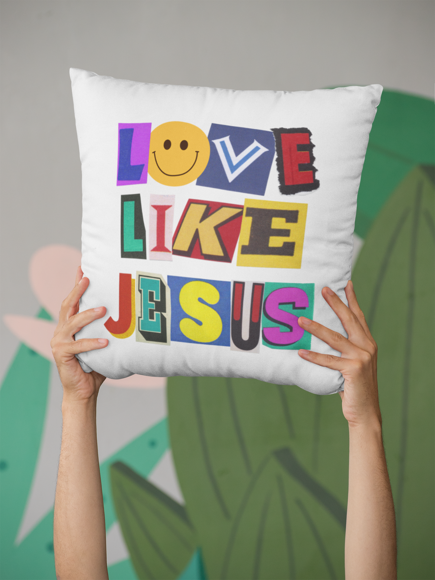 Love Like Jesus Throw Pillow