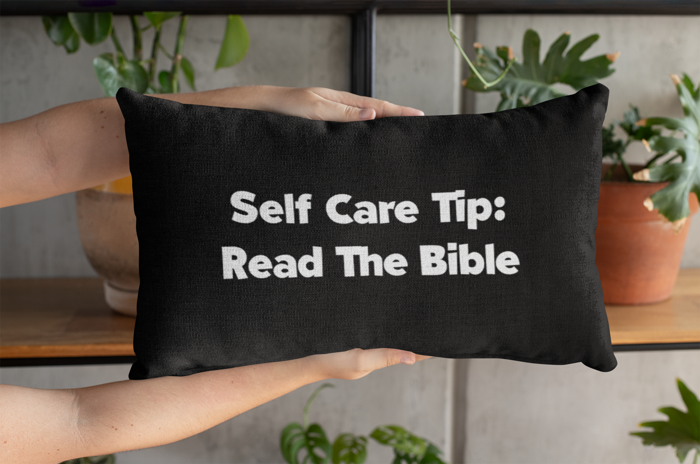 Self Care Tip Throw Pillow