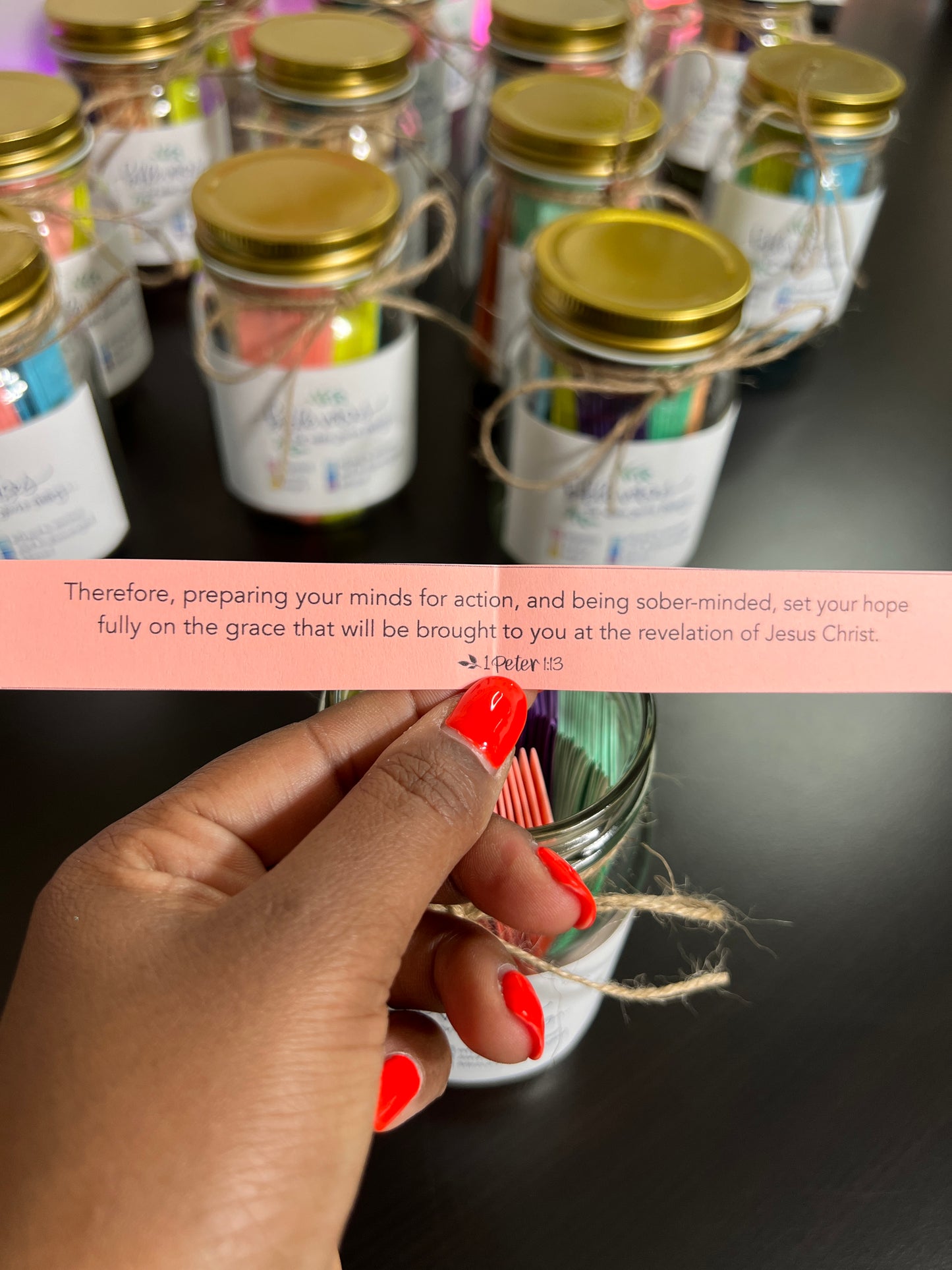 Color Coded Bible Verse Jar