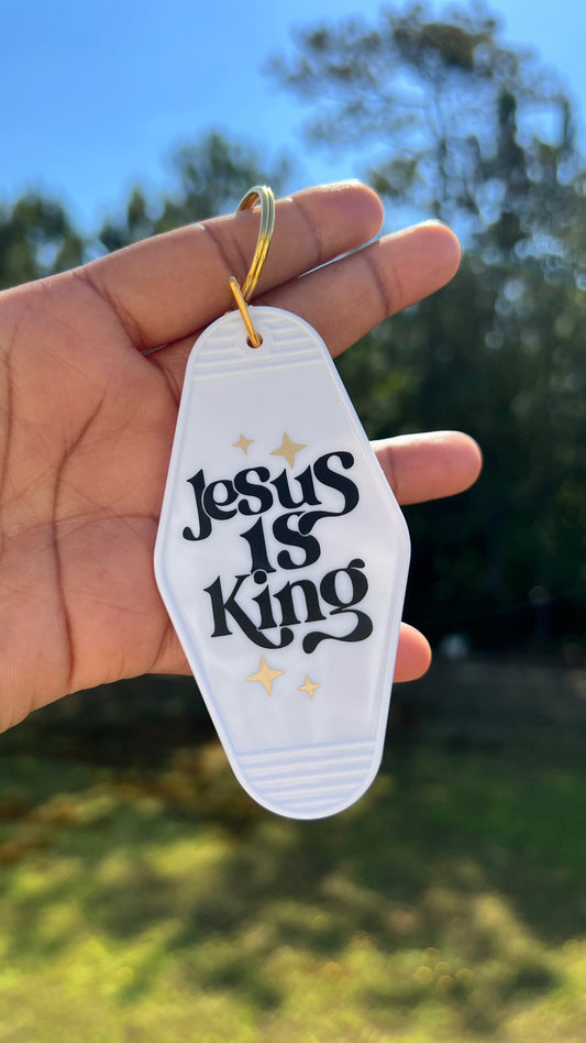 Jesus Is King Motel Keychain