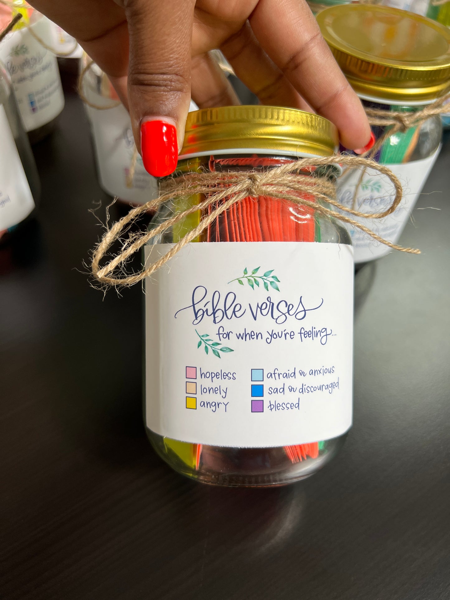 Color Coded Bible Verse Jar