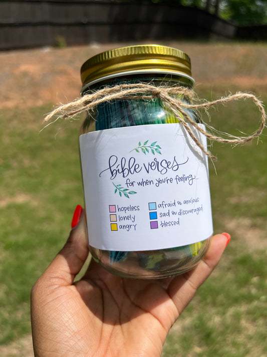 Color Coded Bible Verse Jar