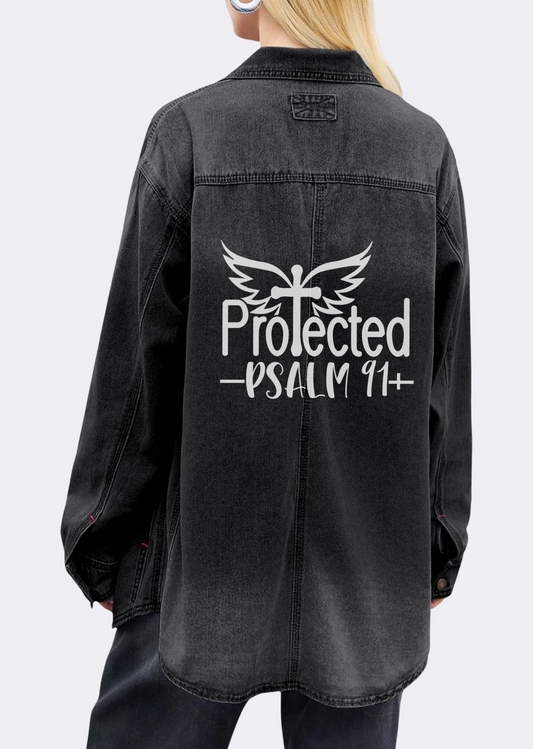 Protected Denim Shacket