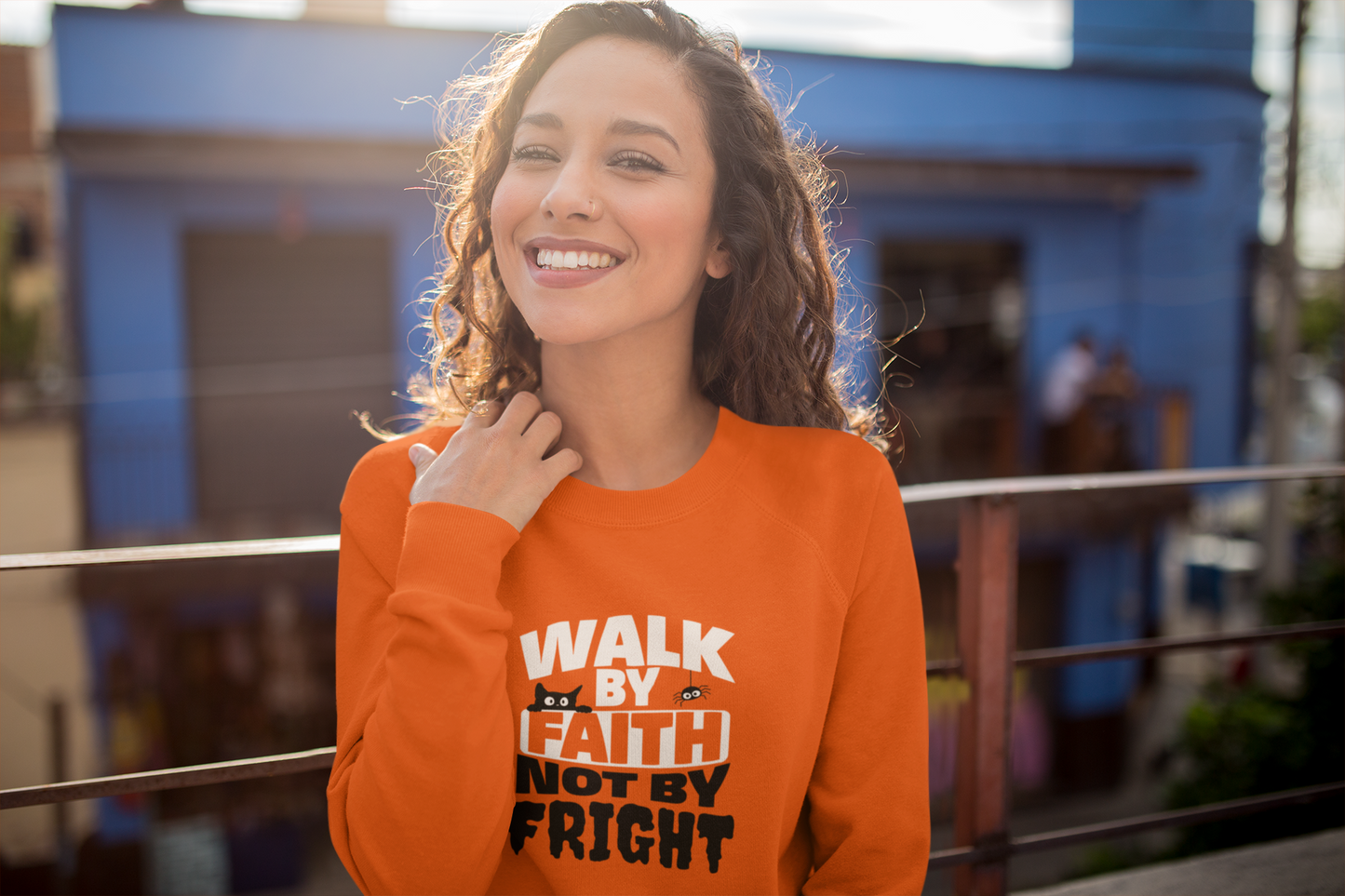 Walk By Faith Not By Fright Sweatshirt